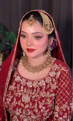 al kausar’s client gets a bridal makeover