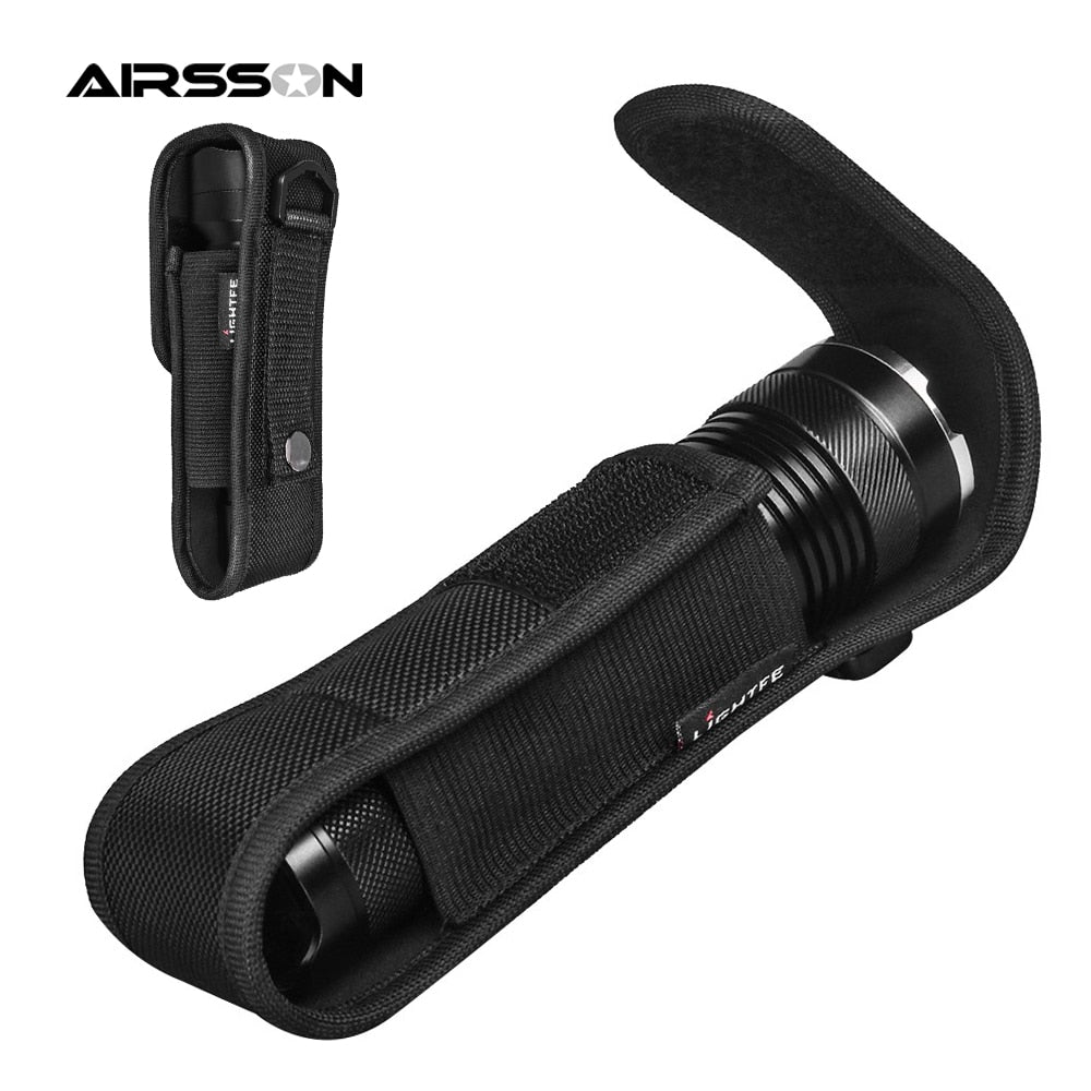 Flashlight Pouch Military Flashlight Holster LED Torch Case Cover EDC Gear Tool Bag for Outdoor