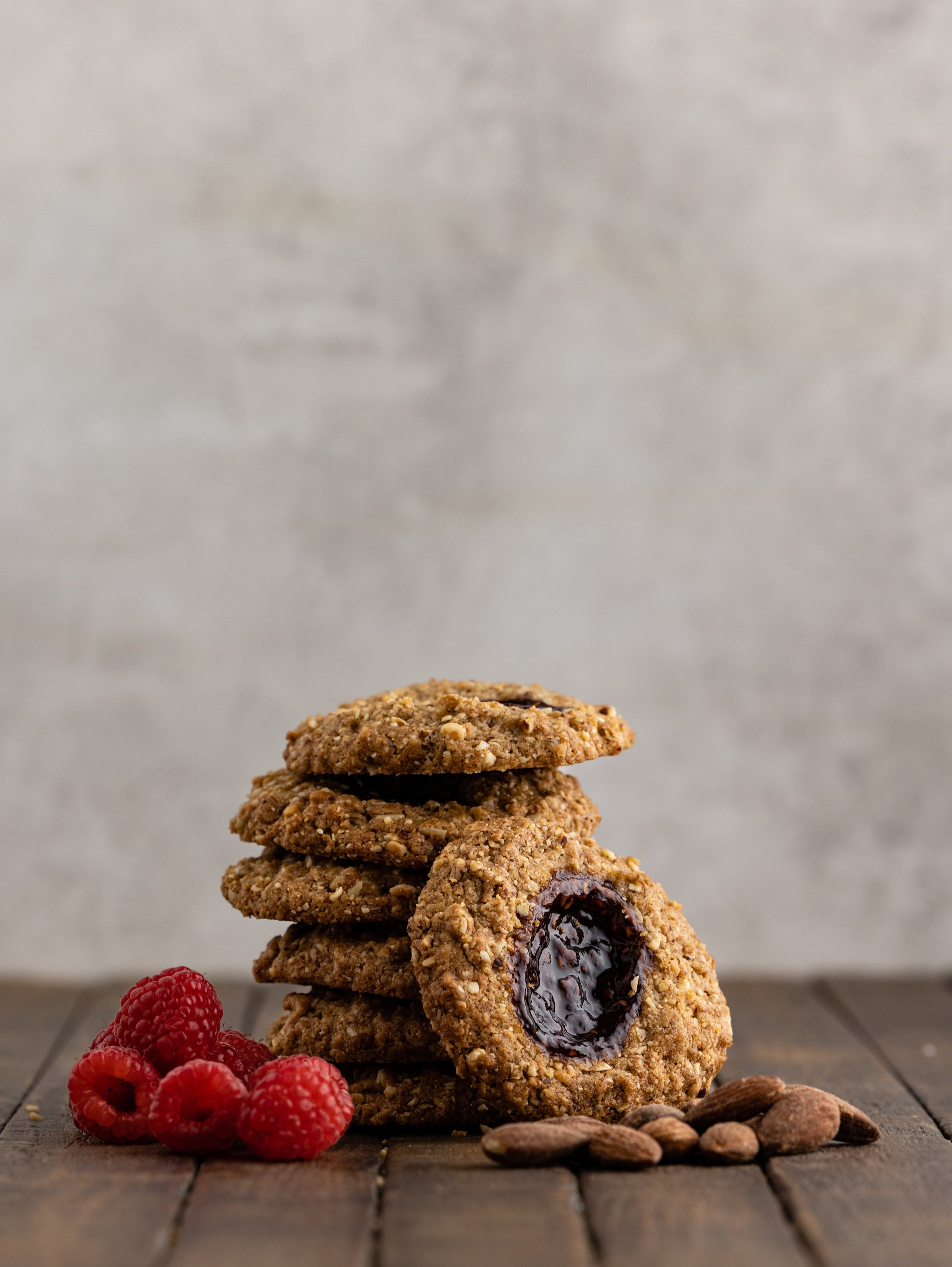 Raspberry Almond Cookies