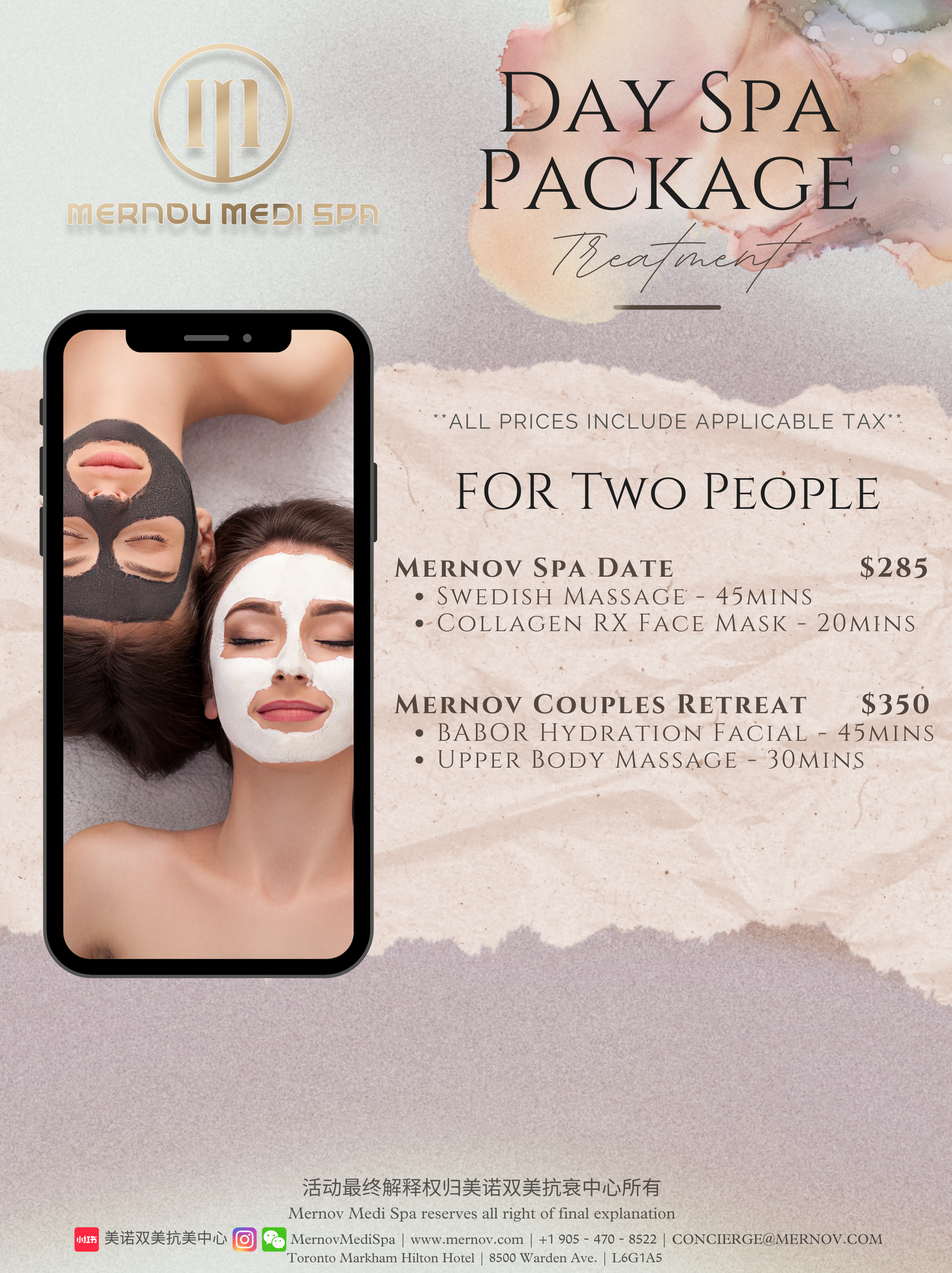 Day Spa Package for 2