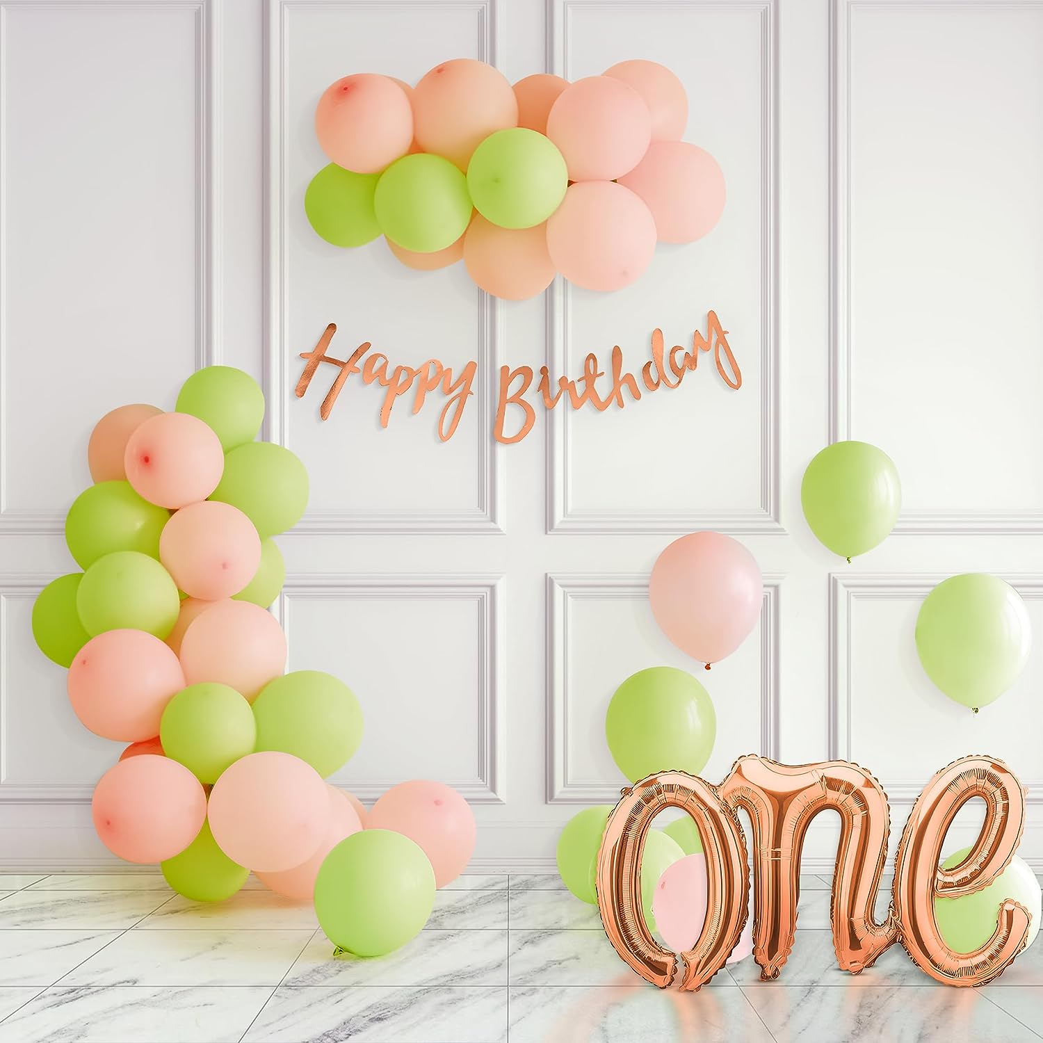 Pastel Theme Birthday Decoration item kit for girls