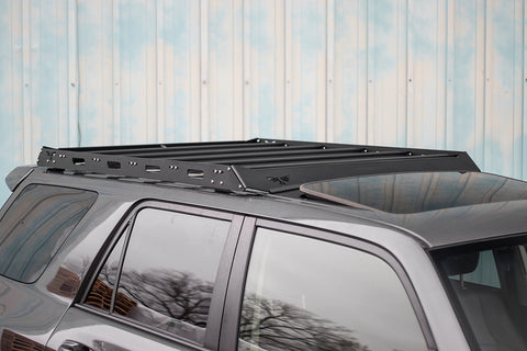 3/4 Length Toyota 4Runner Roof Rack for 5th Gen shown on grey SUV