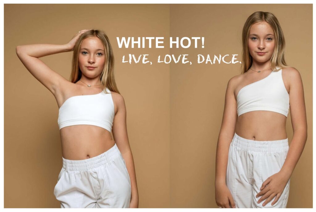 White Hot Honeycut Dance Wear