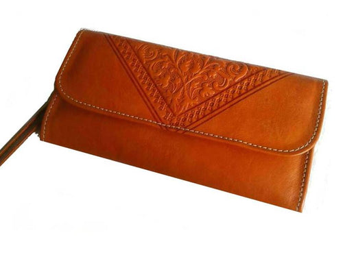 Club Morocco Wallet - Orange - Wristlet