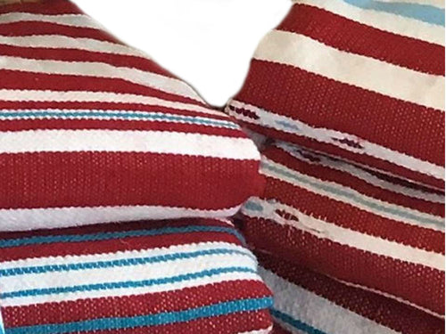 Mendil - Beach Towel - Red Thick Stripes