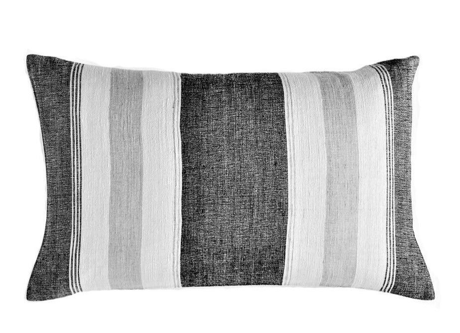 Moroccan Pillow - Lumbar Thick-n-Thin - Saraya - Grey