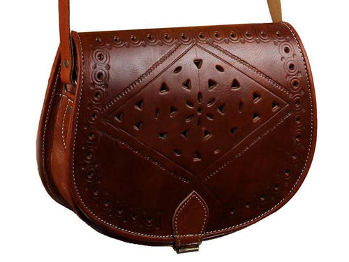 Bahia Leather Satchel - Brown