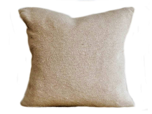 Solid Color Throw Pillow Cover - Beige