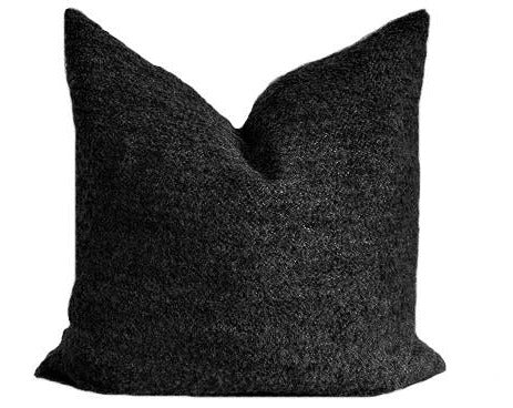 Throw Pillow Cover Black Boucl Cushion Covers By Moroccan