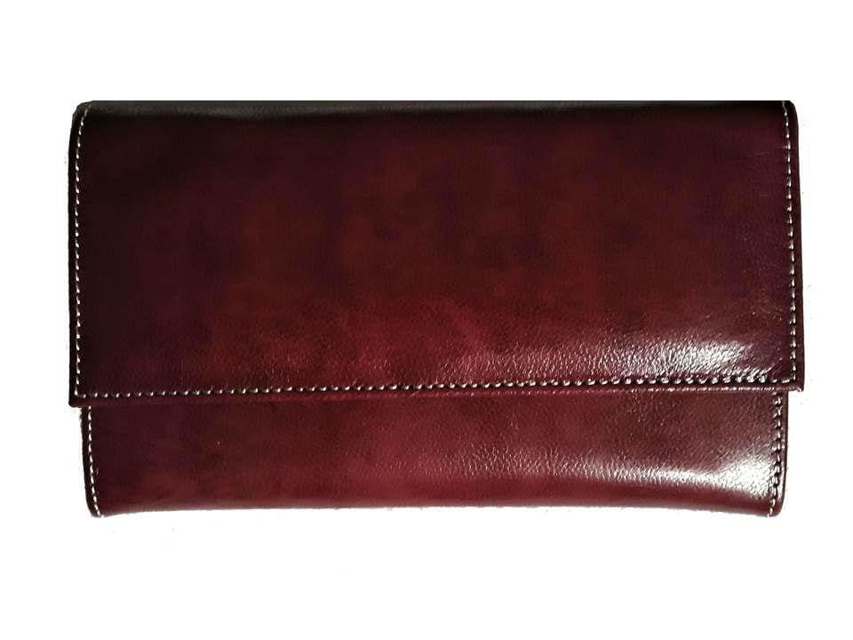 Club Morocco Wallet - Simple - Deep Red | Leather Wallet By Moroccan ...