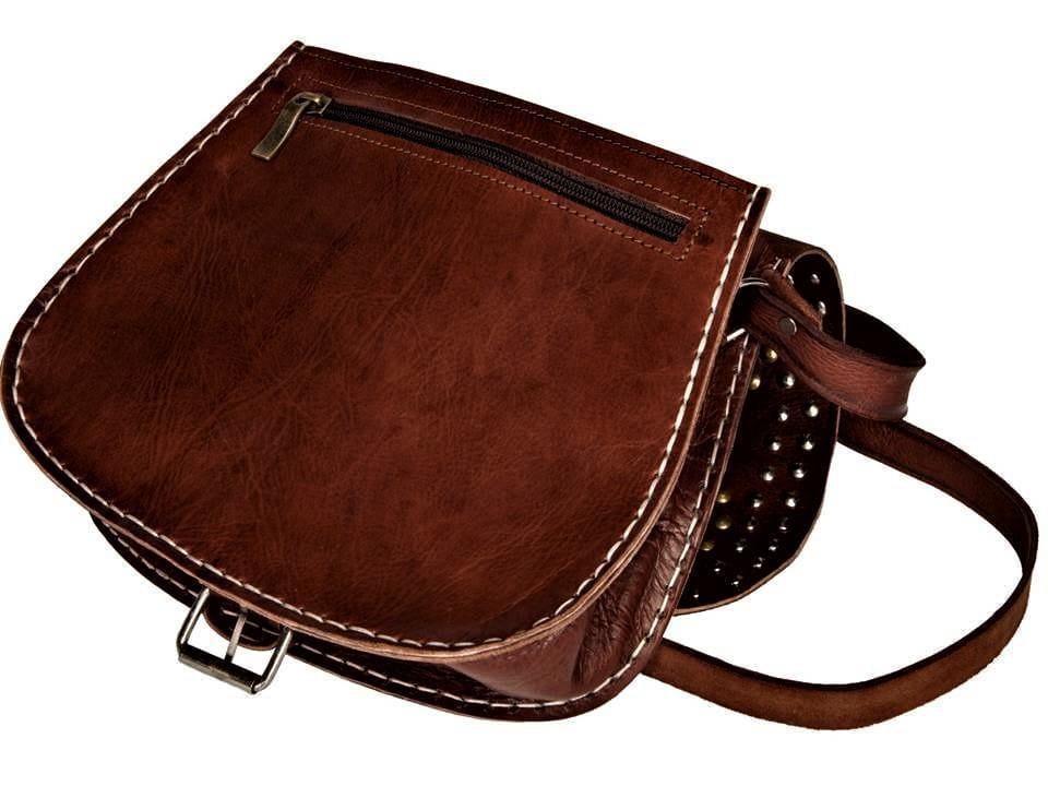 Moroccan Corridor Hippie Leather Shoulder Bag