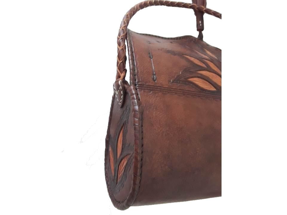 Moroccan Corridor Flower of Tetouan Oval Leather Tote