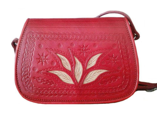 Dorar Handbag - Palm- Red