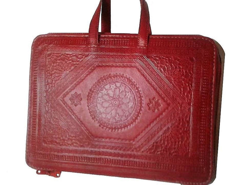 Heritage Portfolio Briefcase - Red - Zellige