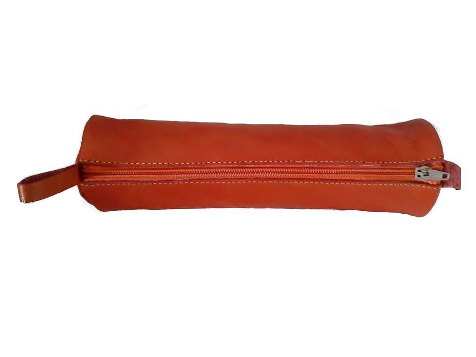 Leather Pencil Case / Makeup Bag - Marrakesh - Simple