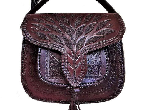 LSSAN Handbag - Brown - Palm