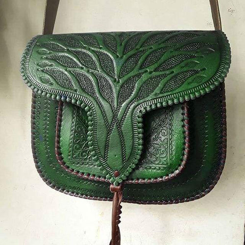 LSSAN Handbag - Emerald Green - Palm