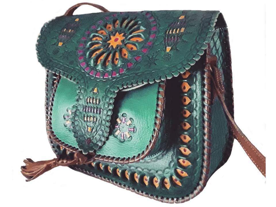 Office High Quality Leather Satchel Solid Color Embroidery Flower Fashion  Single Shoulder Crossbody Bags Work Handbag for Women