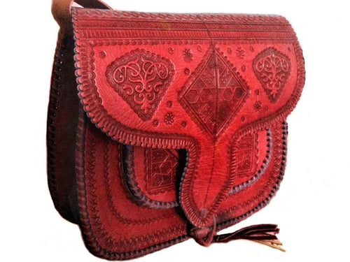 LSSAN Handbag - Large size - Red - Square