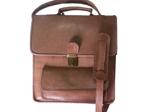 Leather Vertical Briefcase - Maallem