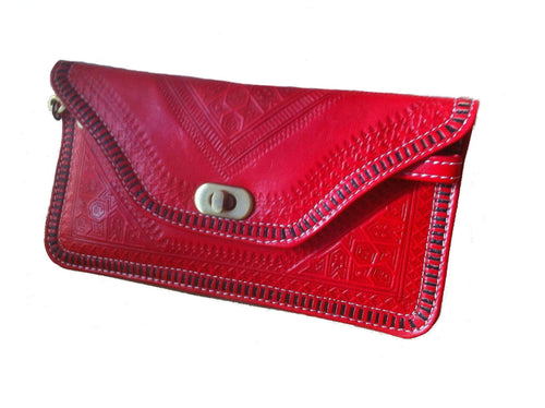 M'dina Wristlet Clutch - Red