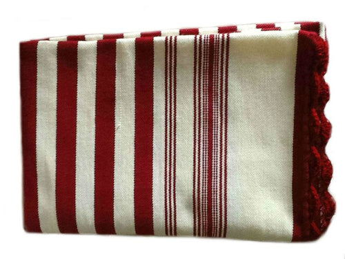 Mendil - Red Striped Throw