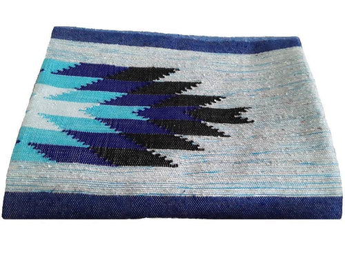 Moroccan Kilim Blanket - Sky