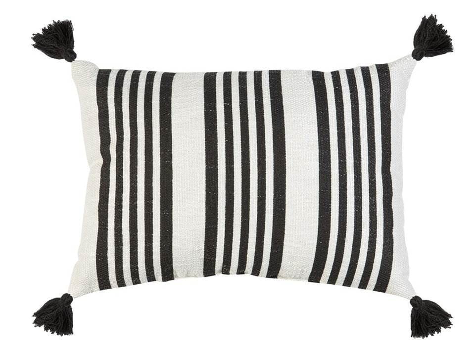 Oversized Pom Pom Lumbar Pillow Cover  Textured Lumbar Pillow, Skinny  Pillow, Extra Long Lumbar