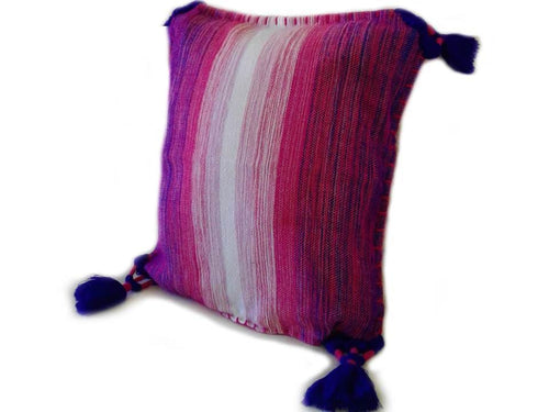 PomPom Cushion Cover from Chefchaouen - Maria
