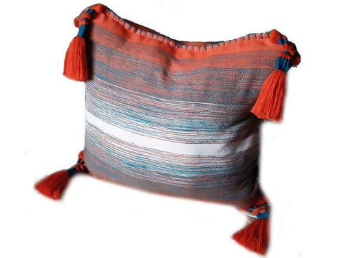 PomPom Cushion Cover from Chefchaouen - Safia