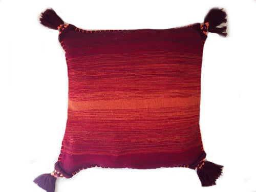 PomPom Cushion Cover from Chefchaouen - Sunset