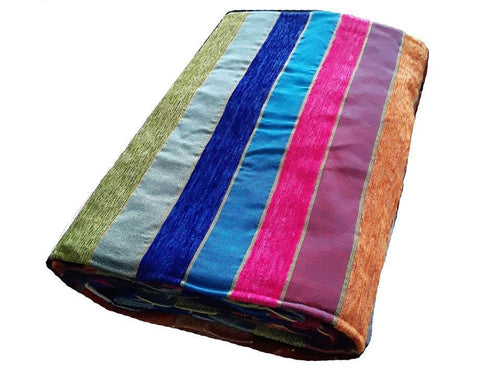 Rainbow Blanket - Blue Background