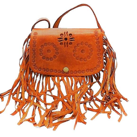 Boho Tribal Pattern Fringe Bag - Bags and Clutches
