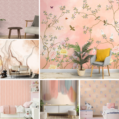 Peach Fuzz Wallpaper for bedroom