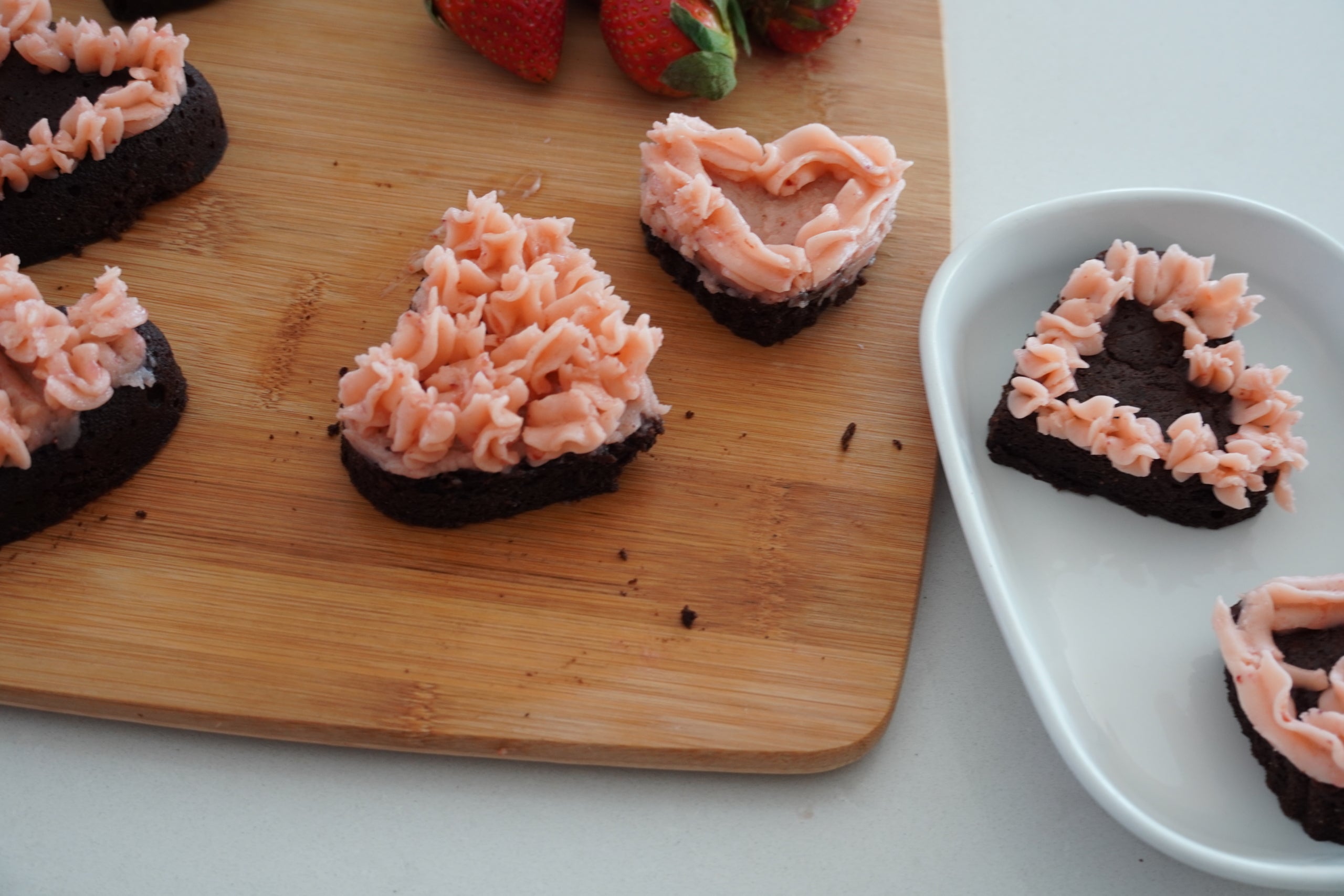 Heart Shaped Keto Fudge Brownies