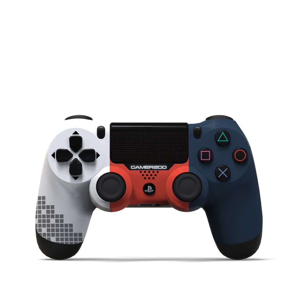 ps4 controller blue and red