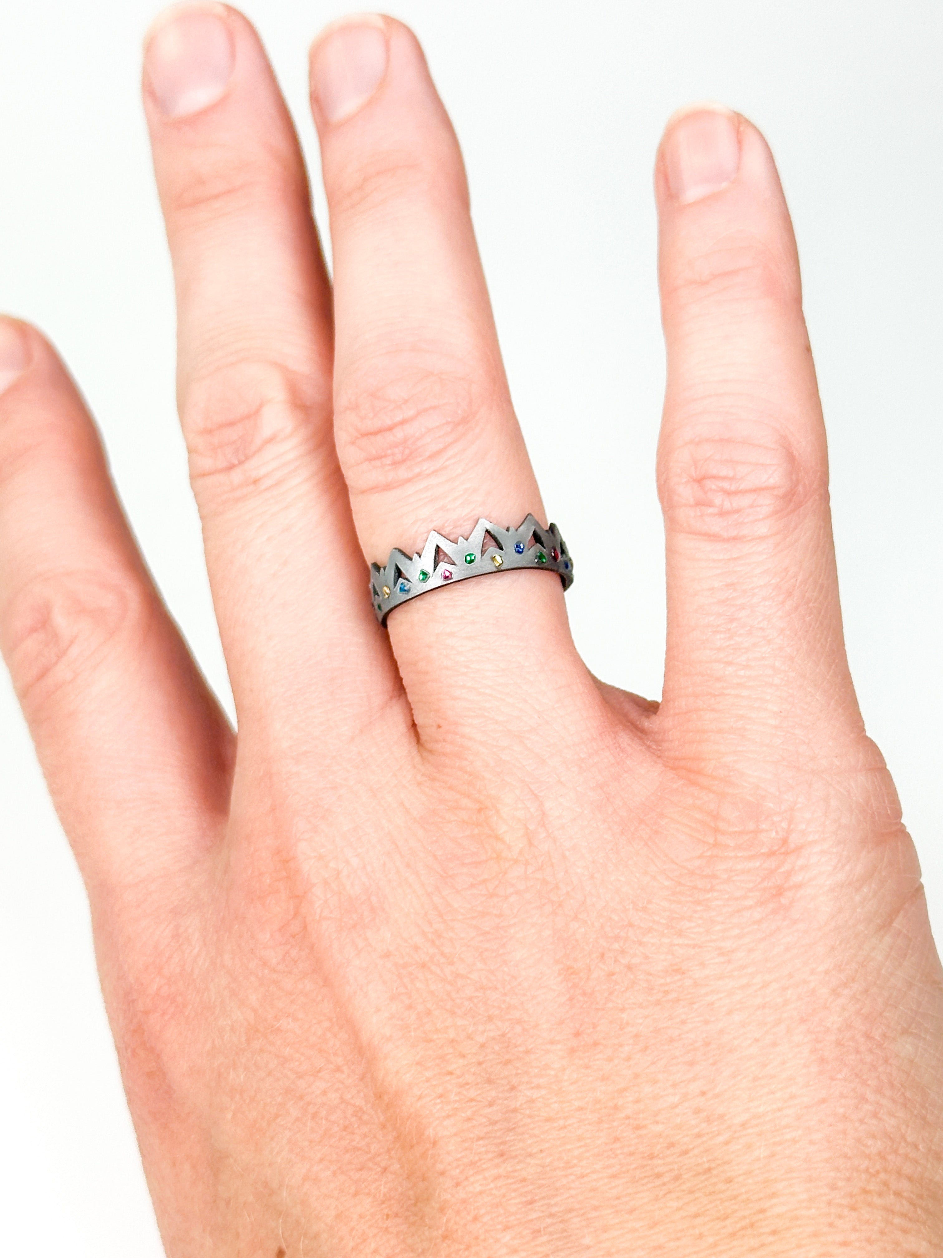 Miniature 1990 Pretty Pretty Princess Crown Ring