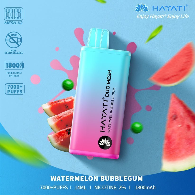 Hayati Duo Mesh 7000 Puffs Disposable Vape Bar Pod Kit - Vape Villa