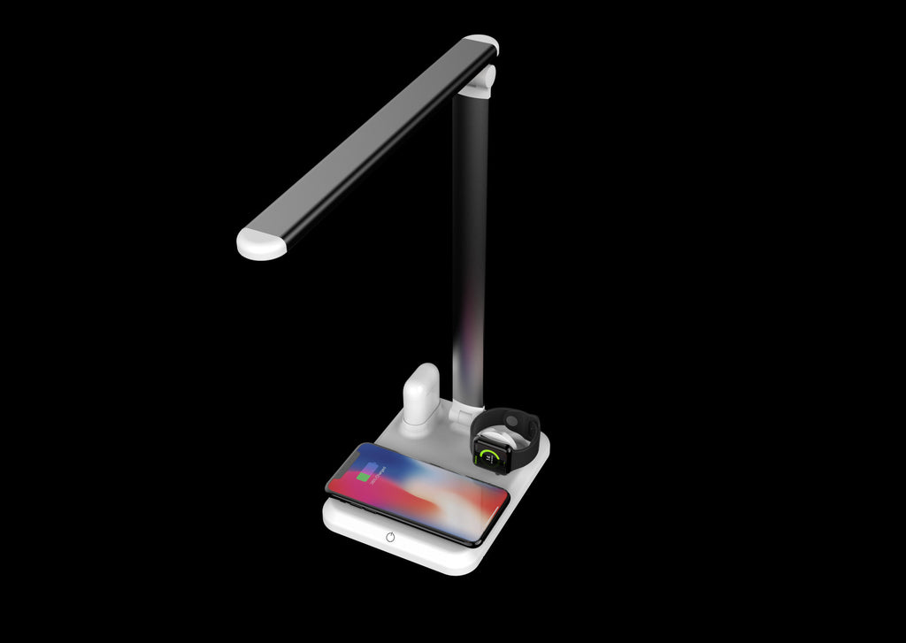 4 in 1 LED Desk Lamp Light  Wireless Charger