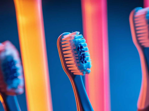 Studio pictures of three electric toothbrushes