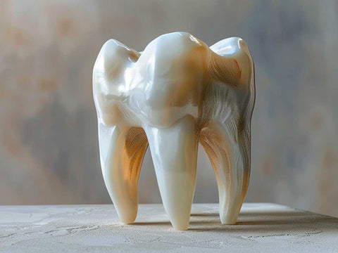 A Fantasy Macro Shot of an Adult Bicuspids Teeth