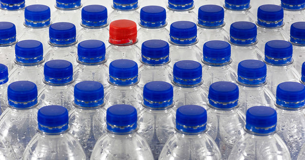 Plastic made water bottles about to be recycled
