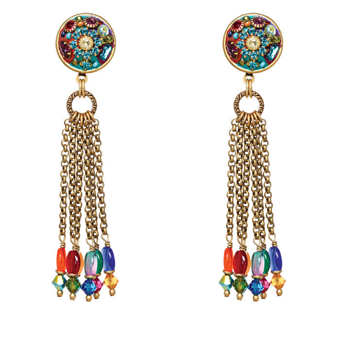 Michal Golan Multi-Bright Tiny Hoop Earrings