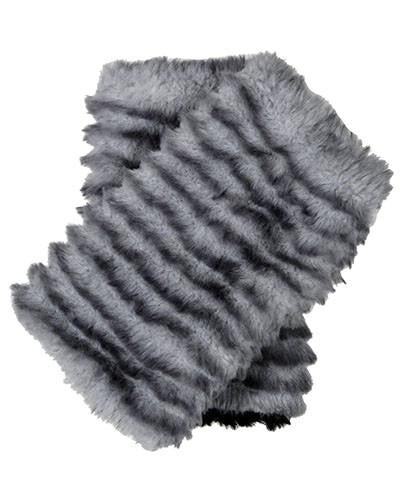 faux fur fingerless gloves