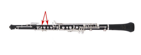 front keys of oboe