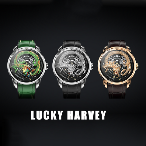 Lucky harvey automatic dragon watch