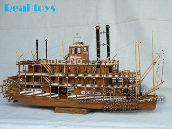 Buy Scale wood boat 1/100 classic wooden steam-ship USS ...