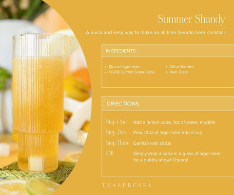 Beer Shandy Recipe Card