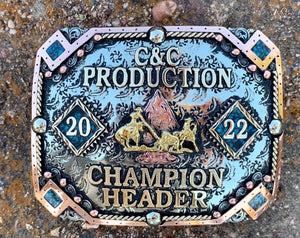 ND 132 Tri Color Trophy Buckle - CMSA Gear