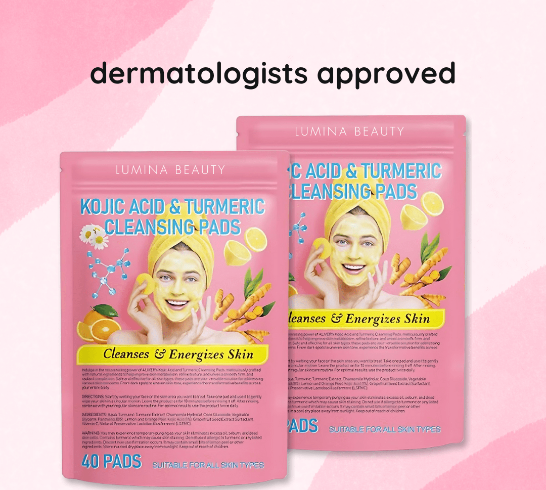 turmeric kojic acid cleansing pads - Lumina Beauty product image